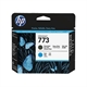 HP 773C (C1Q20A) Cabezal negro mate y cian | HPC1Q20A